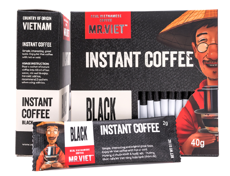 Cafe Hòa Tan Mr Viet - Mr Viet Instant Coffee - Cafe đen / 2 in 1 / 3 in 1/ 4 in 1 Cappuccino