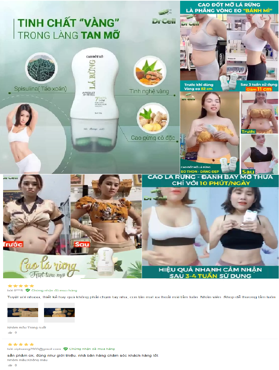 Cao Đốt Mỡ Lá Rừng Dr Cell