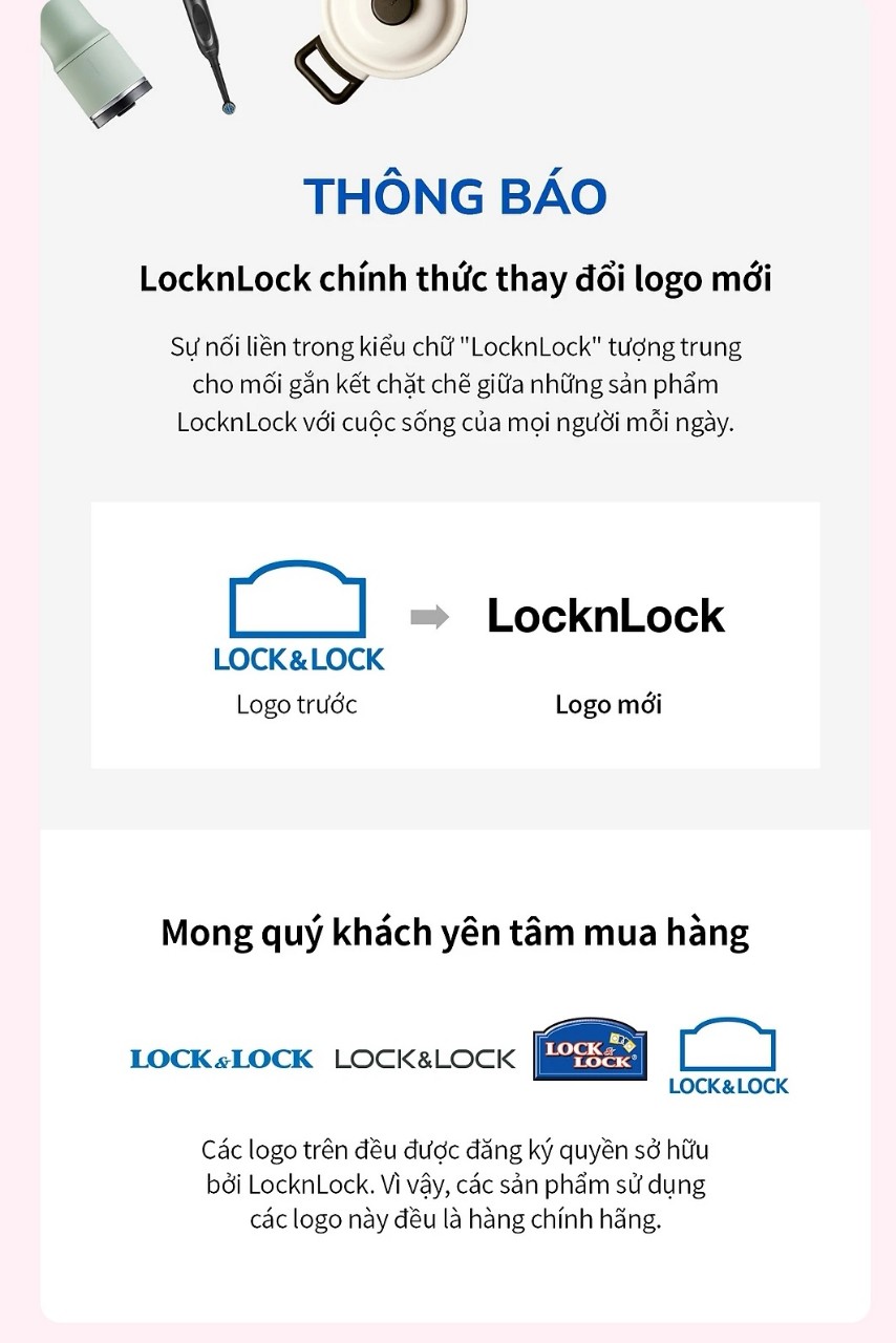QUÁNH LOCK ĐÁ STONE 7 LỚP Lock&Lock LCA6181D (18cm )