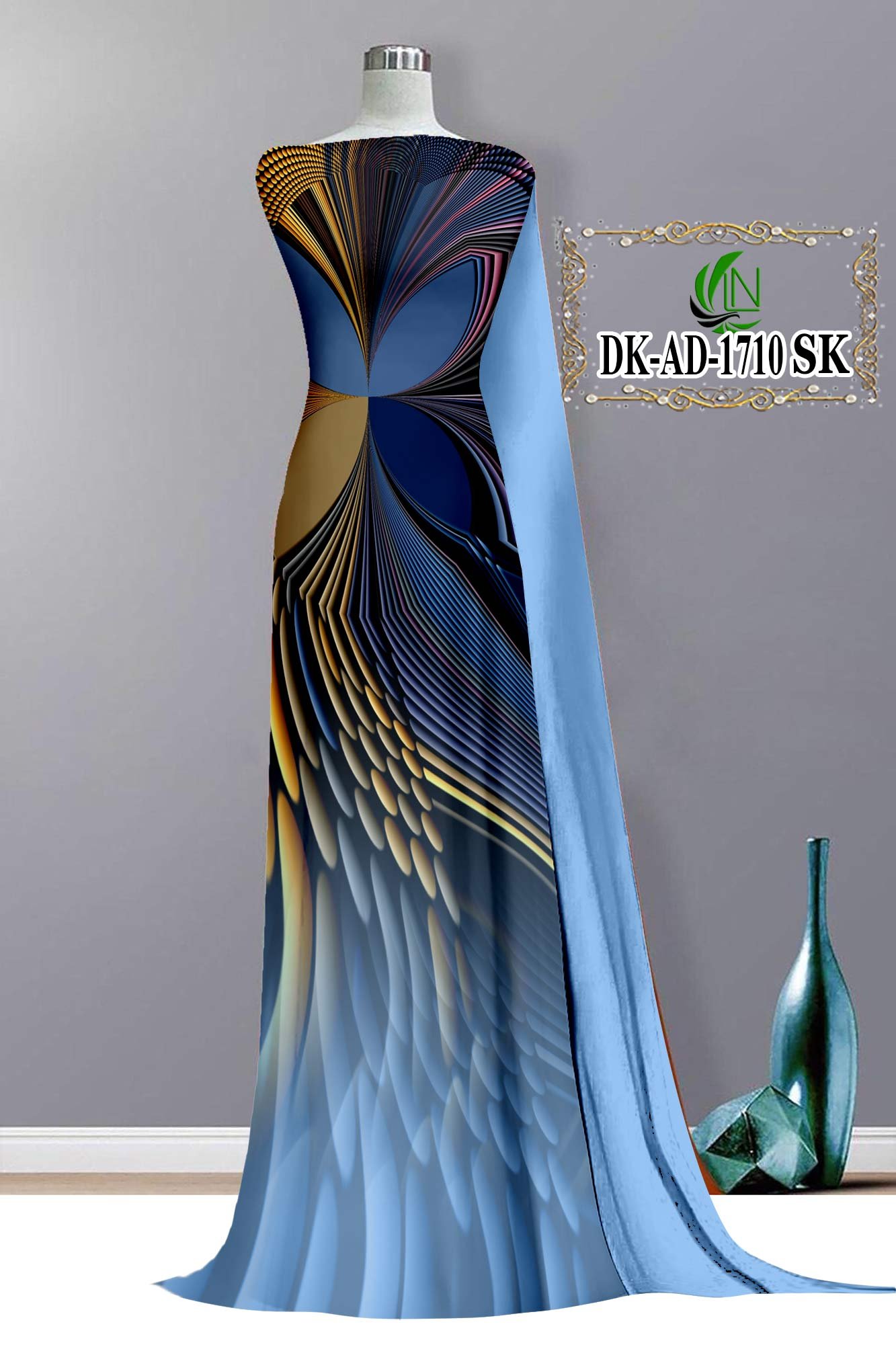 Vải Áo Dài 3D Bộ Họa Tiết 3D