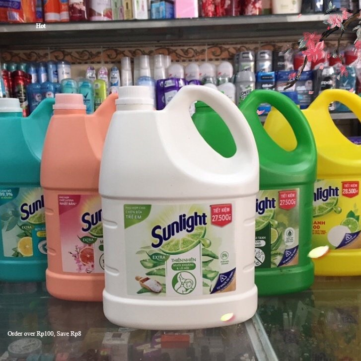 Nước rửa chén Sunlight can 3.5kg/ túi 3.4kg