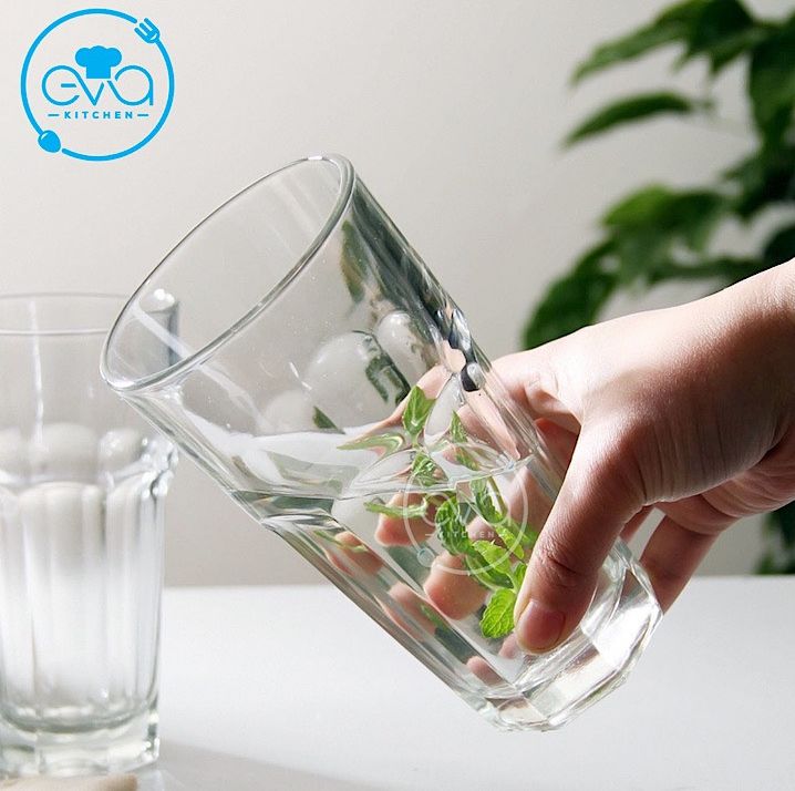 Bộ 12 Ly Thuỷ Tinh 8 Góc Uống Sinh Tố 410 Ml TVP-KG390