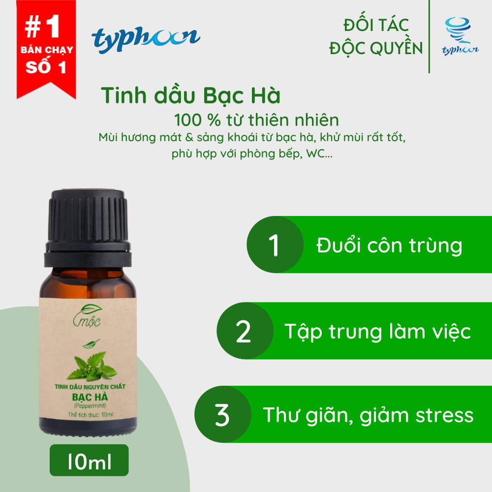 ComBo 3 Lọ Tinh Dầu Thiên Nhiên Chanh Sả , Quế , Bạc Hà