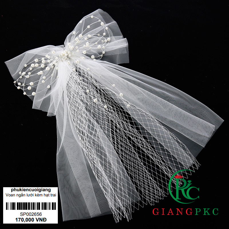 [HCM]Voan cài tóc cô dâu  giangpkc sp002656