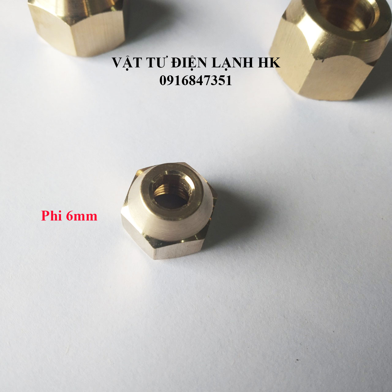 Giắc co tán ống đồng hoặc Đầu đực nối ống các phi cỡ 6 10 12 mm - zắc co - Đầu đực