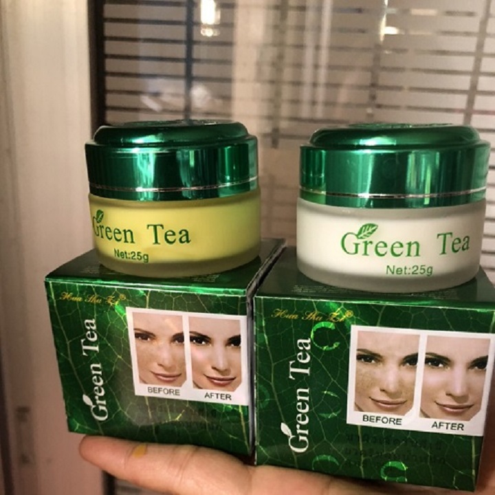 kem trắng da 7 ngày Green tea