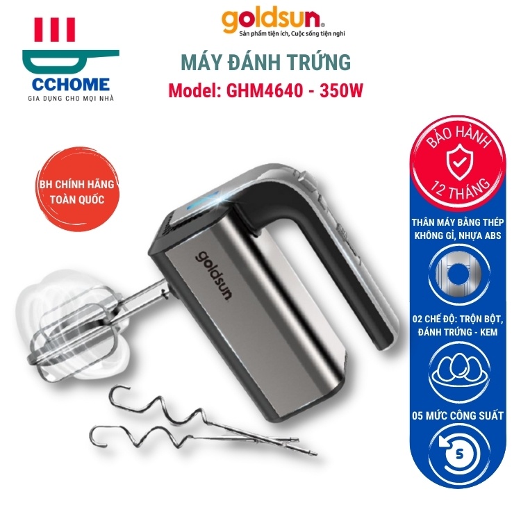 Máy đánh trứng, máy trộn bột ́ ̣̂ ̀ goldsun ghm4640 - hàng chính hãng cchome lzd gs007