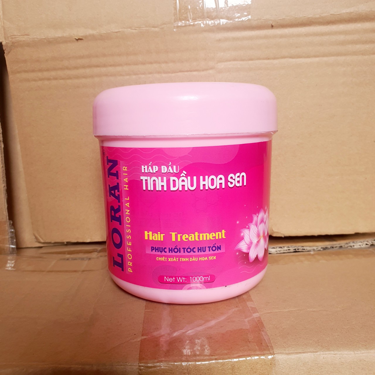 Hấp dầu dầu xả tóc hoa sen 1000ml phục hồi đa năng