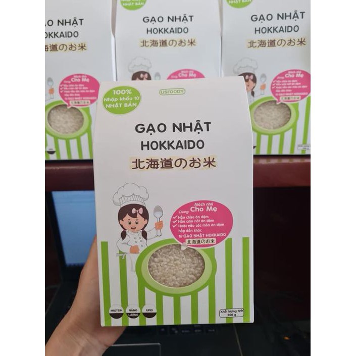 Gạo Nhật Hokkaido 500g (6M+)