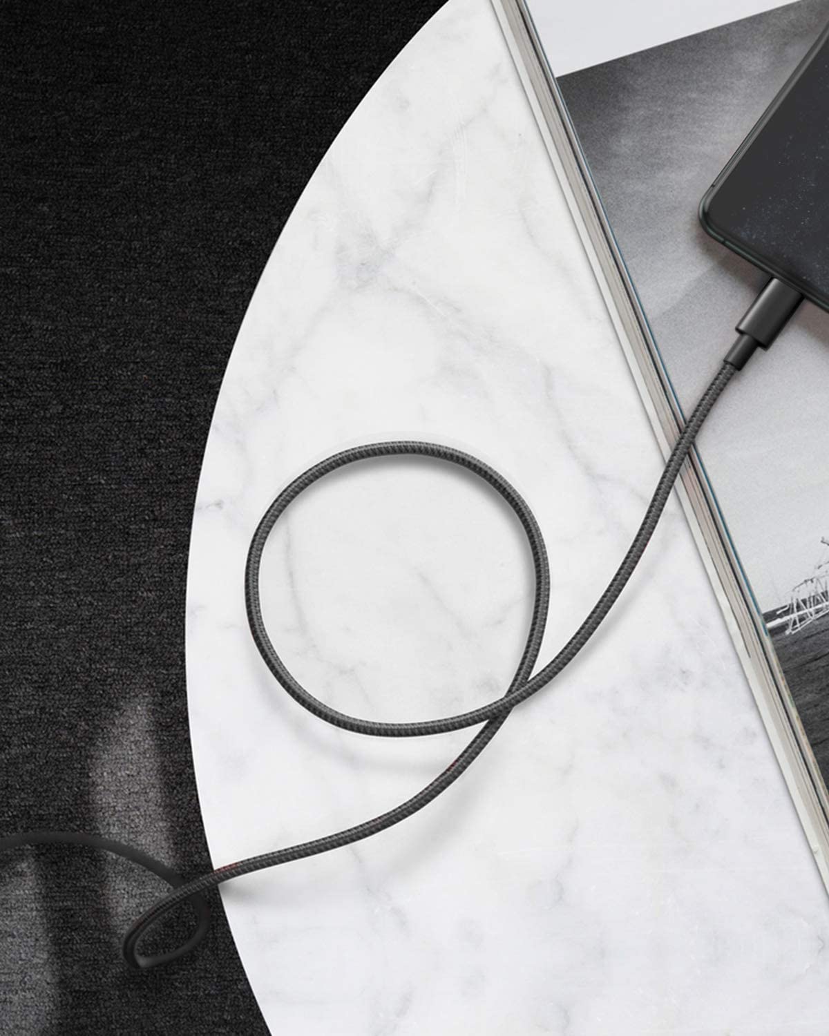 Cáp sạc nhanh Anker nylon USB C - lightning - A8622/A8623 [BH 12T]