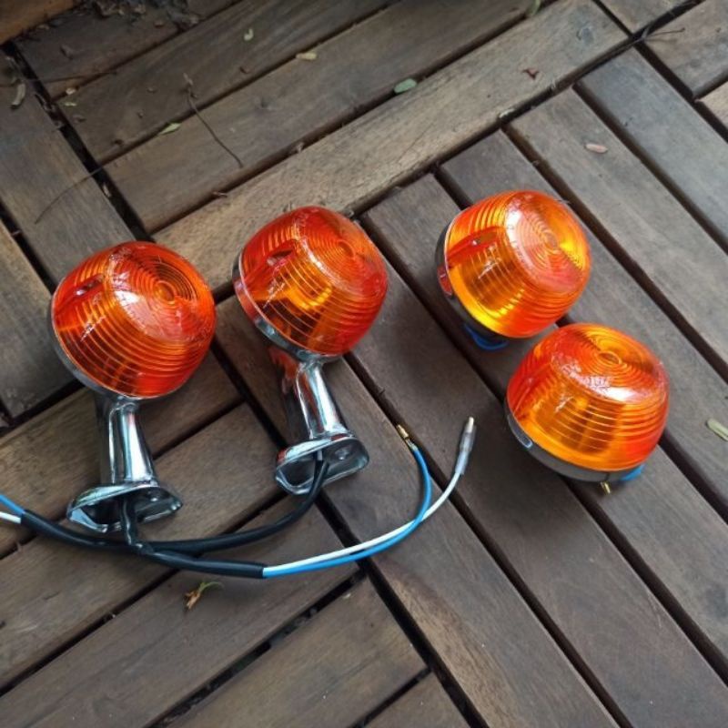 bộ xi nhan xe CuB trước sau (củ cụm cho xe Honda Cup)