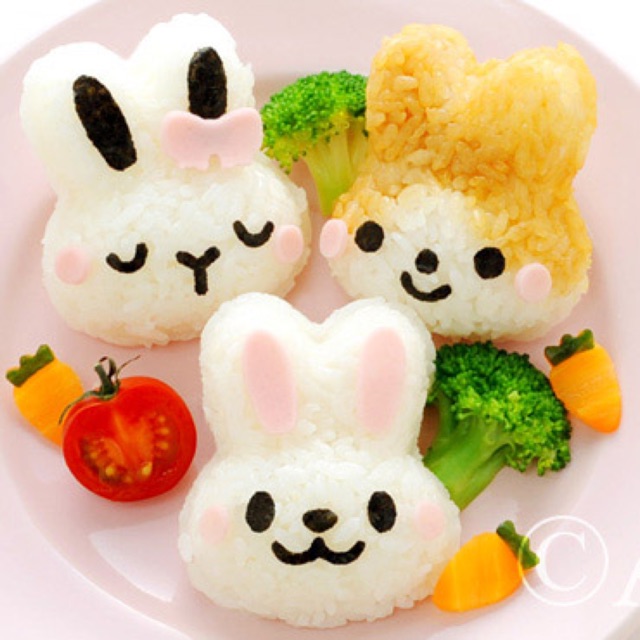 [HCM]Khuôn Làm Cơm Bento Tập Cho Bé Ăn Dặm Hình Dễ Thương - Bộ 6 Khuôn