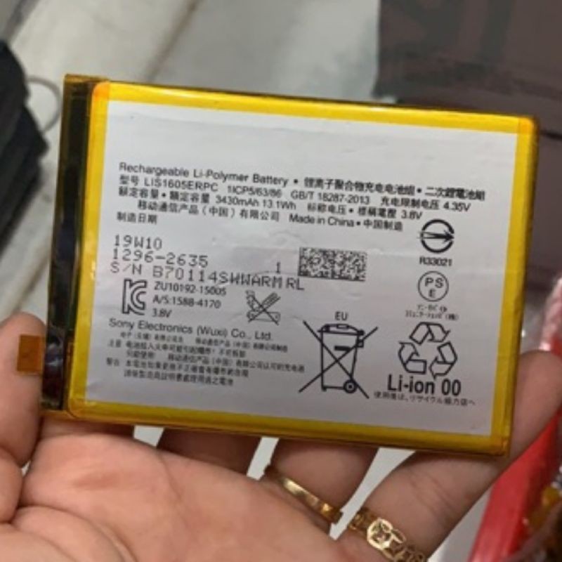 Pin sony xperia z5 premium dual e6833, e6883 dung lượng 3430mah mới bh 6 tháng