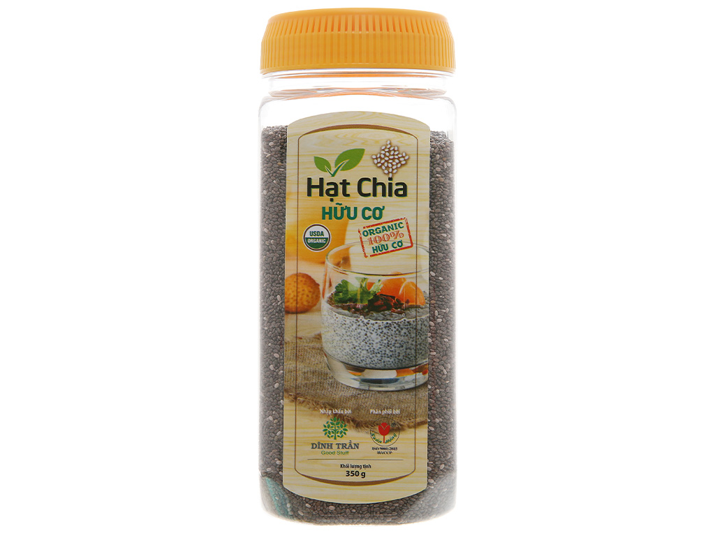 Hạt chia hữu cơ Peru Dĩnh Trần hộp 350g