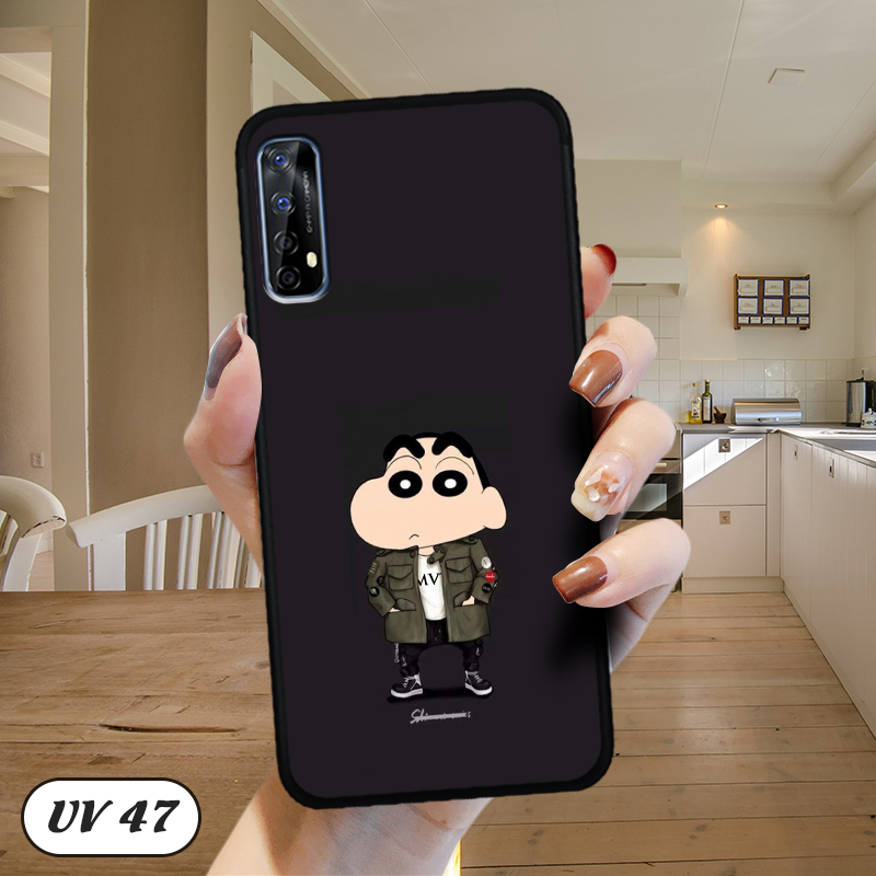 Ốp điện thoại realme 7 - lưng nhám viền dẻo