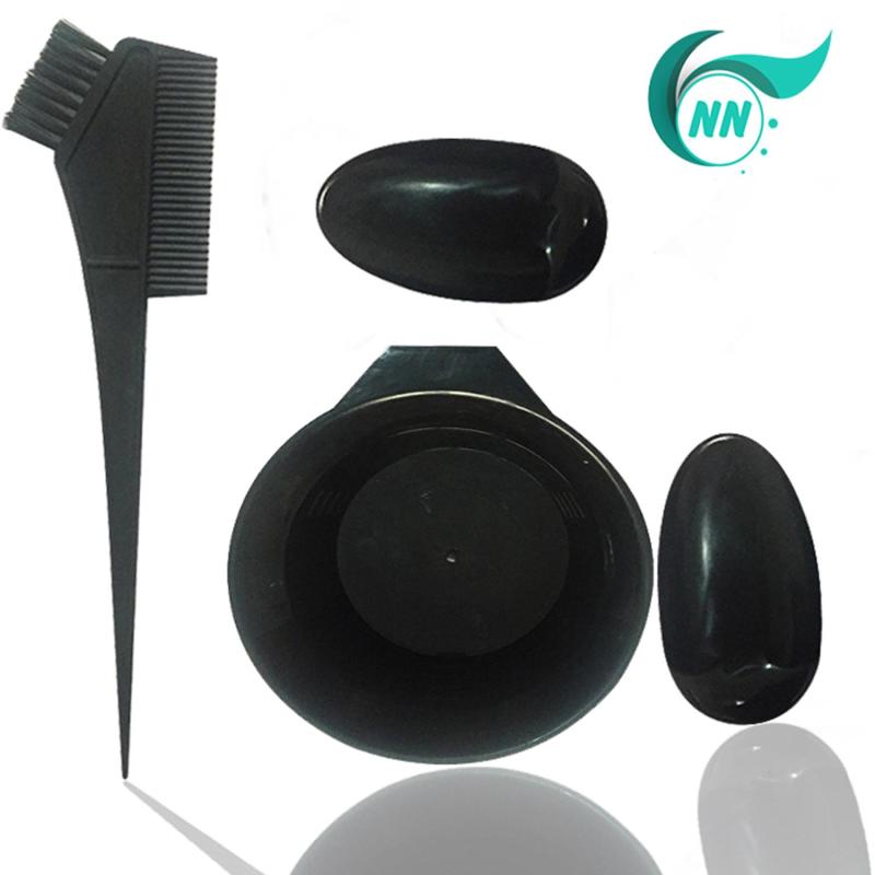 ComBo 1 bộ 4 món phụ kiện nhuộm tóc ( 1 Bát nhuộm , 1 Cọ nhuộm , 2 Đồ che tai )