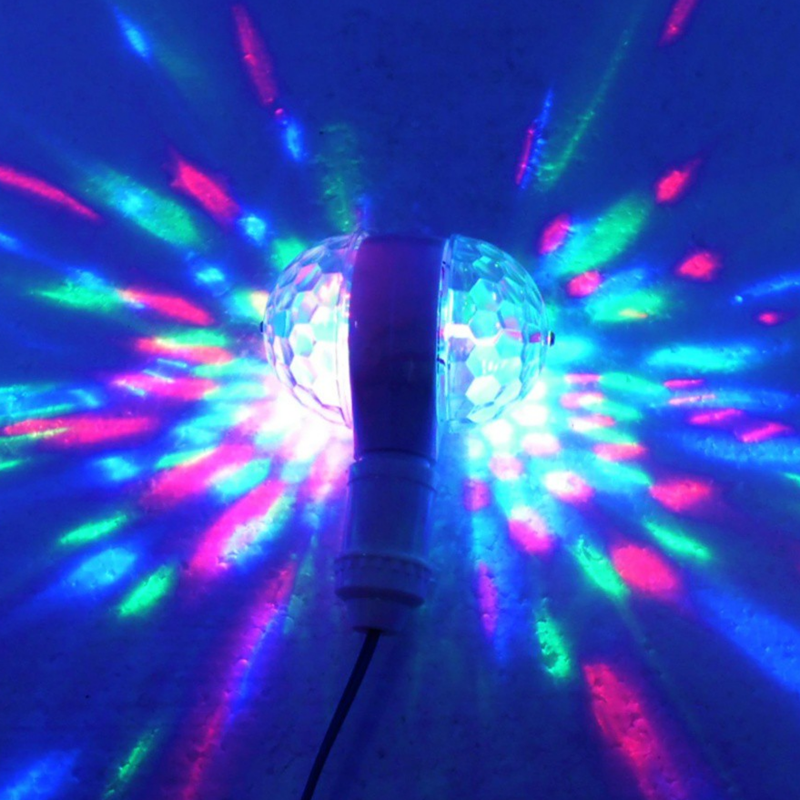 Đèn Led Xoay Vũ Trường Đôi - Đèn Led Xoay