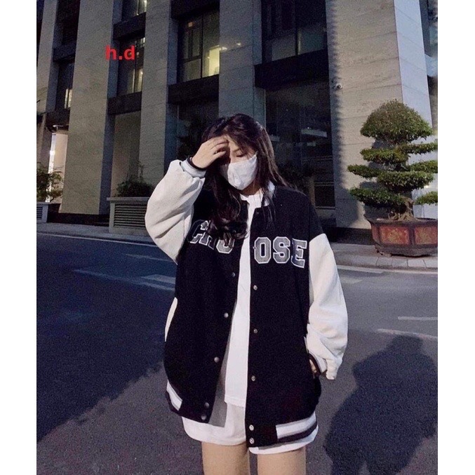 Áo gió BOMBER tay trắng OSE HĐ12