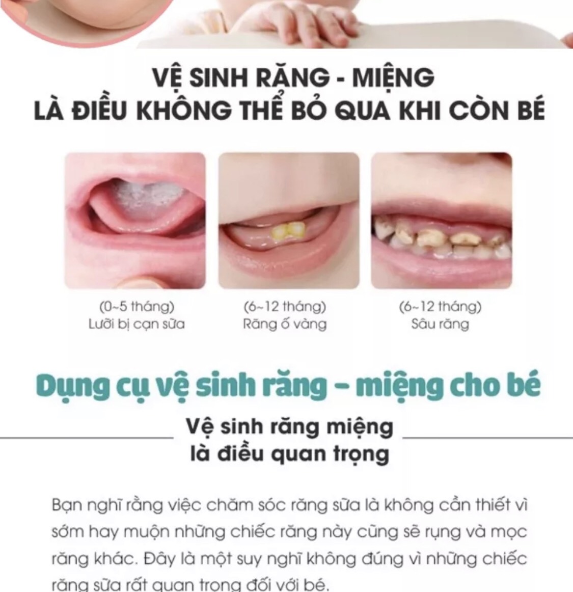 Rơ lưỡi cho bé, gạc rơ lưỡi Mintuu (hộp 5 chiếc)
