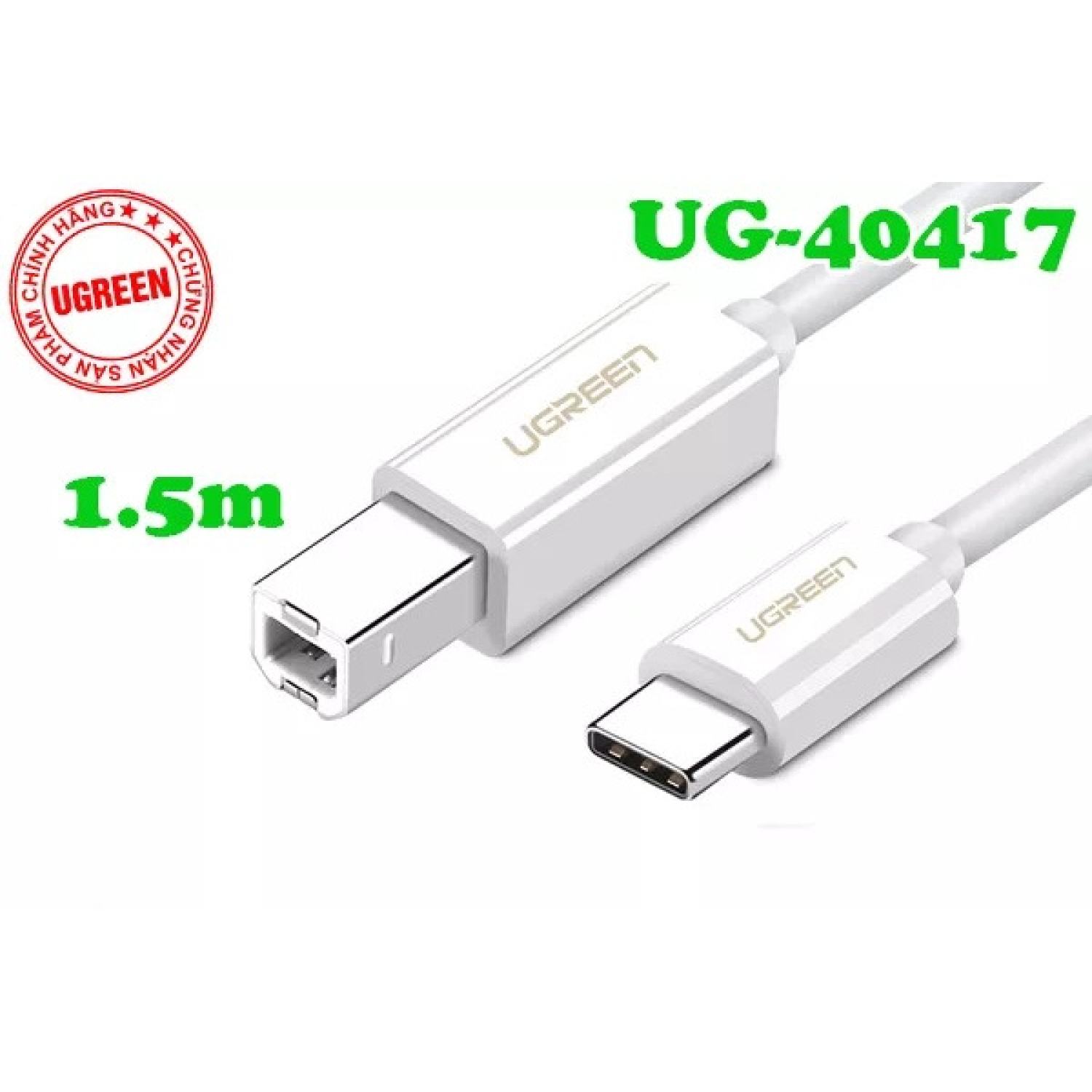 Cáp USB Type C to USB-B Printer Chính Hãng Ugreen 50446 40417 Cao Cấp US241