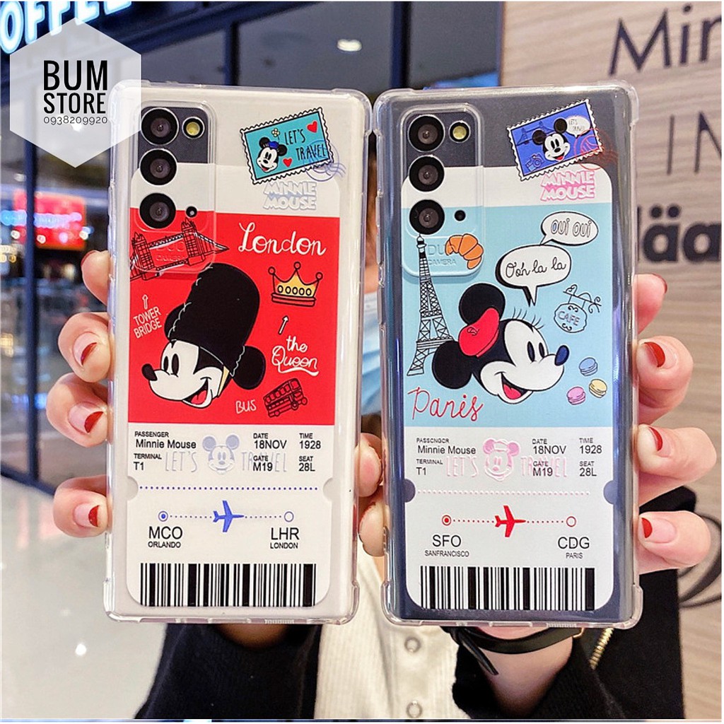 Ốp Lưng Mickey Samsung Galaxy Note 20 / S20 Ultra / S20 Plus / Note 10 plus / Note 10