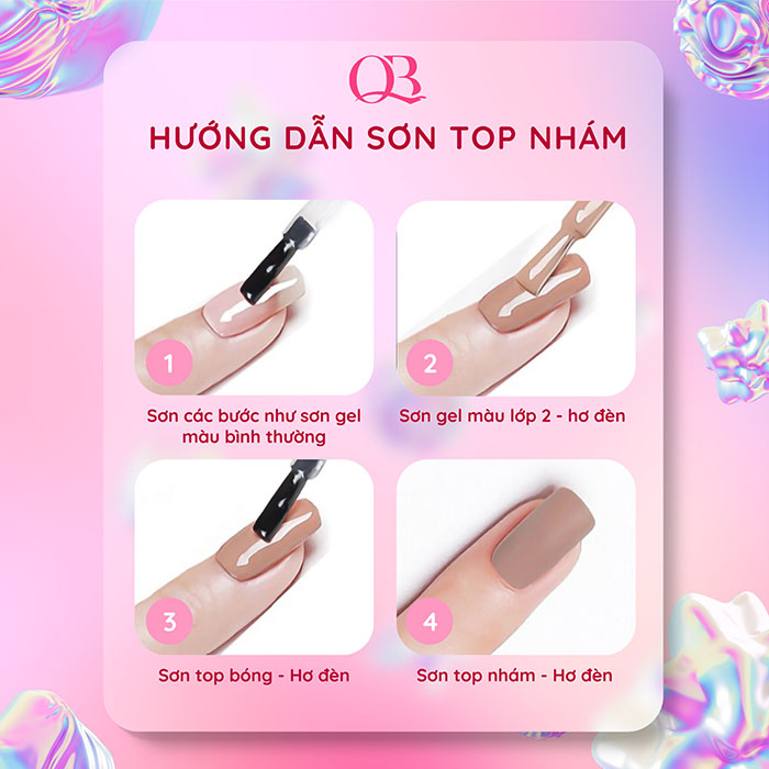 [HCM]Sơn gel TOP LÌ VINIMAY (TOP NHÁM)
