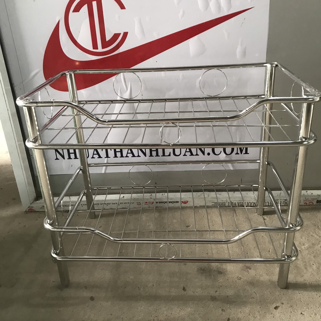 Combo trạn bát inox 2 tầng + ống cắm đũa inox dày