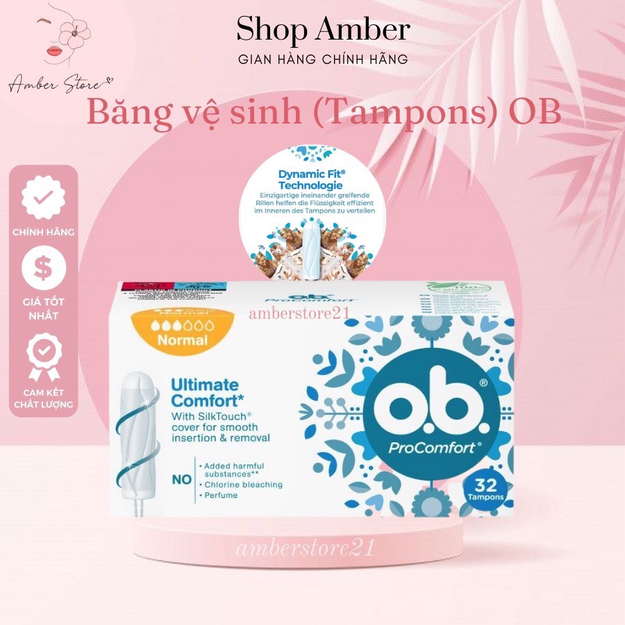 [HÀNG NỘI ĐỊA ĐỨC] - Băng vệ sinh dạng nút (Tampons) hiệu OB