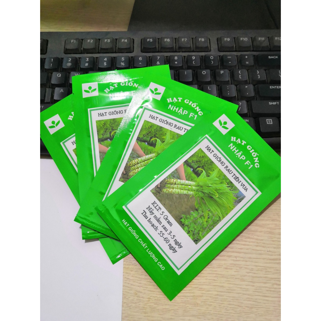 Hạt giống rau tiến vua( Diếp tây, Ngó Xuân, cải thơm) 5 gr