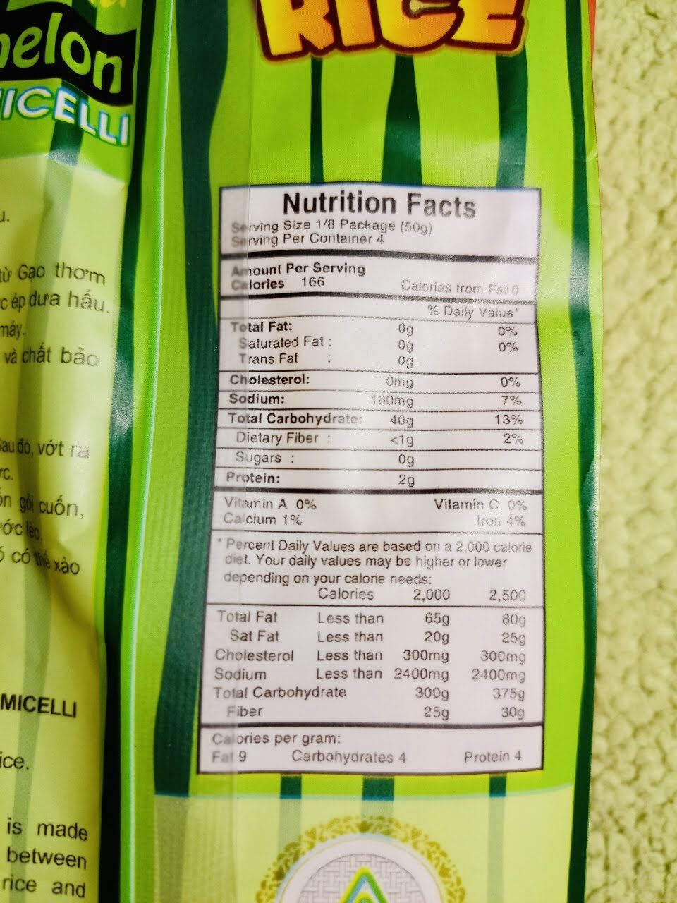 Watermelon Noodles Mr rice 200gr/package