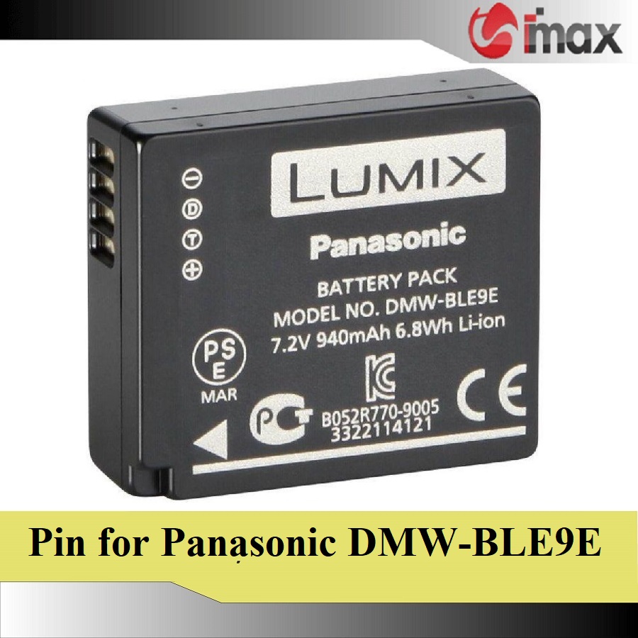 Pin thay thế pin máy ảnh DMW-BLE9E- Hàng nhập khẩu