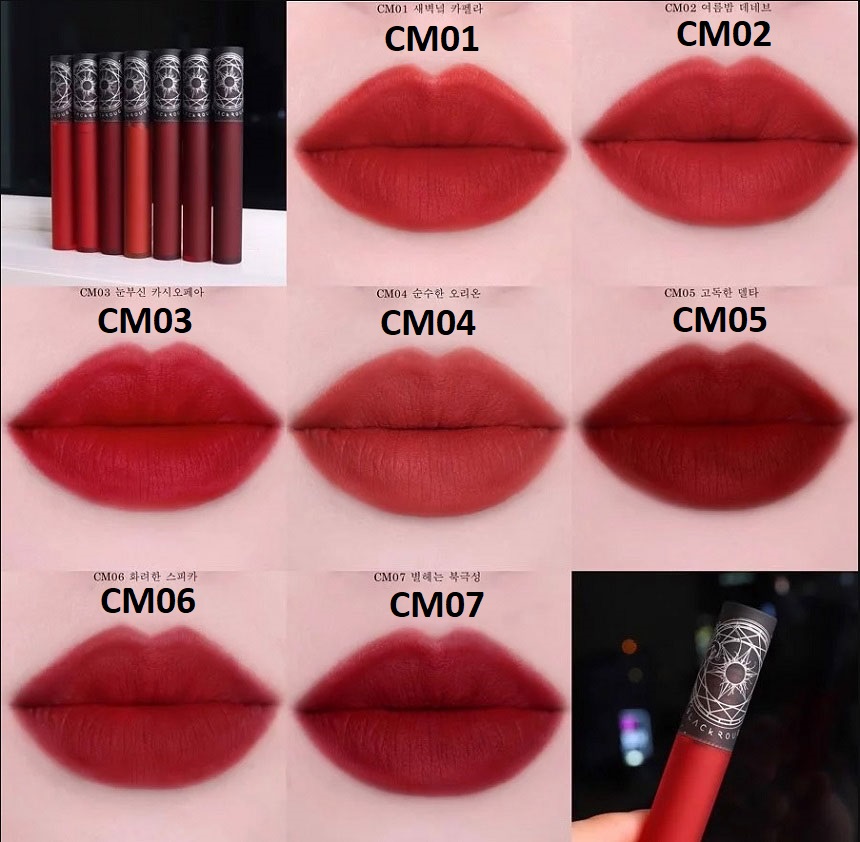 [HCM]Son Black Rouge Cream Matt Rouge Version 6 Hàn Quốc