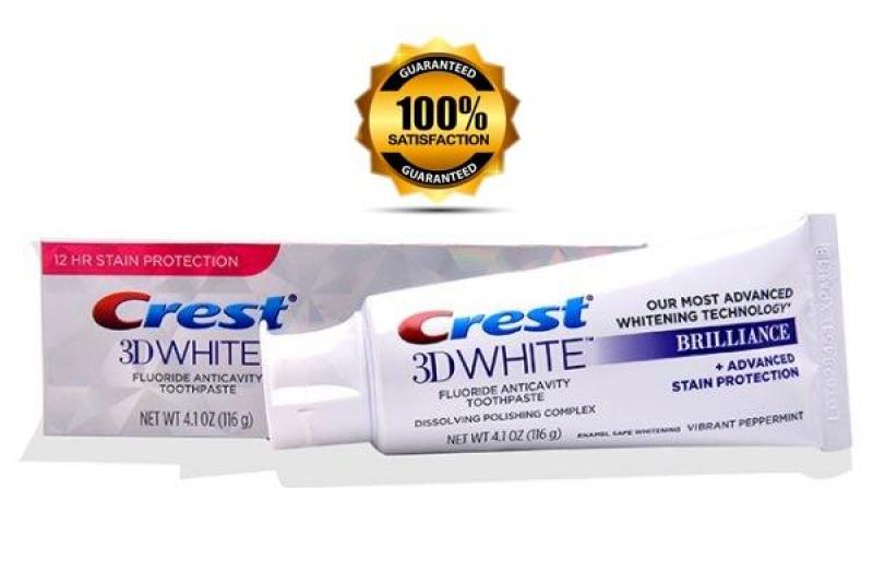 Kem đánh răng Siêu trắng Crest 3D White Brillance USA 116g - 20ml nhập khẩu