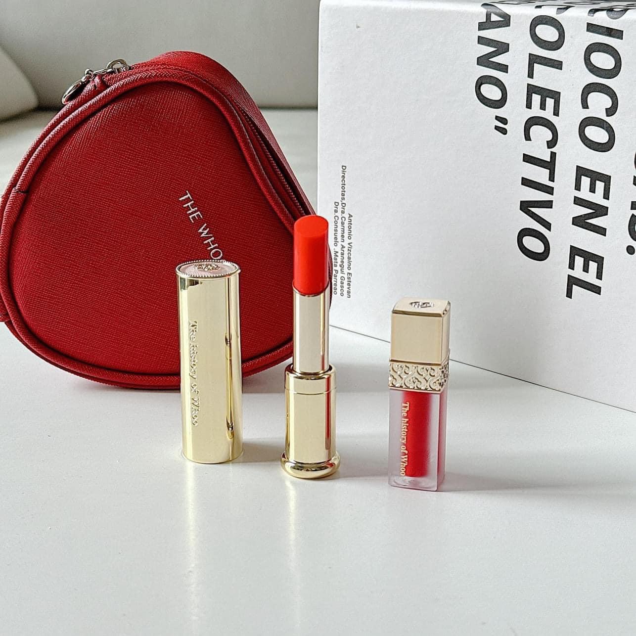 Set son dưỡng cao cấp Hoàng cung Whoo Glow Lip Balm