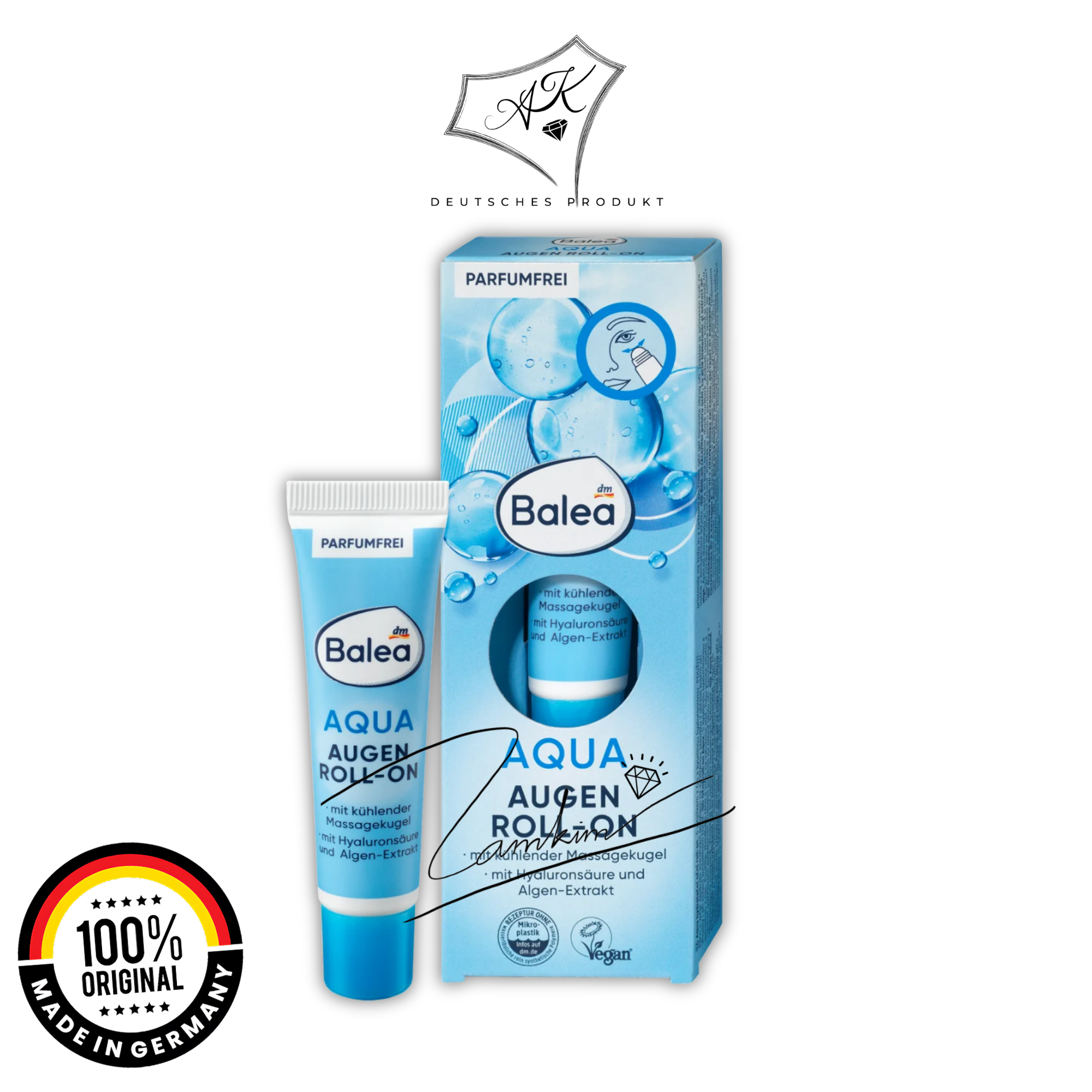 [ Hàng Đức ] Lăn dưỡng mắt Balea - Đức - 15ml