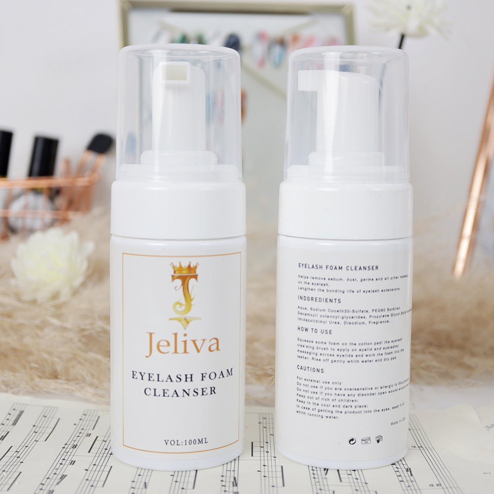 Chai tạo bọt vệ sinh mi Jeliva 60ml