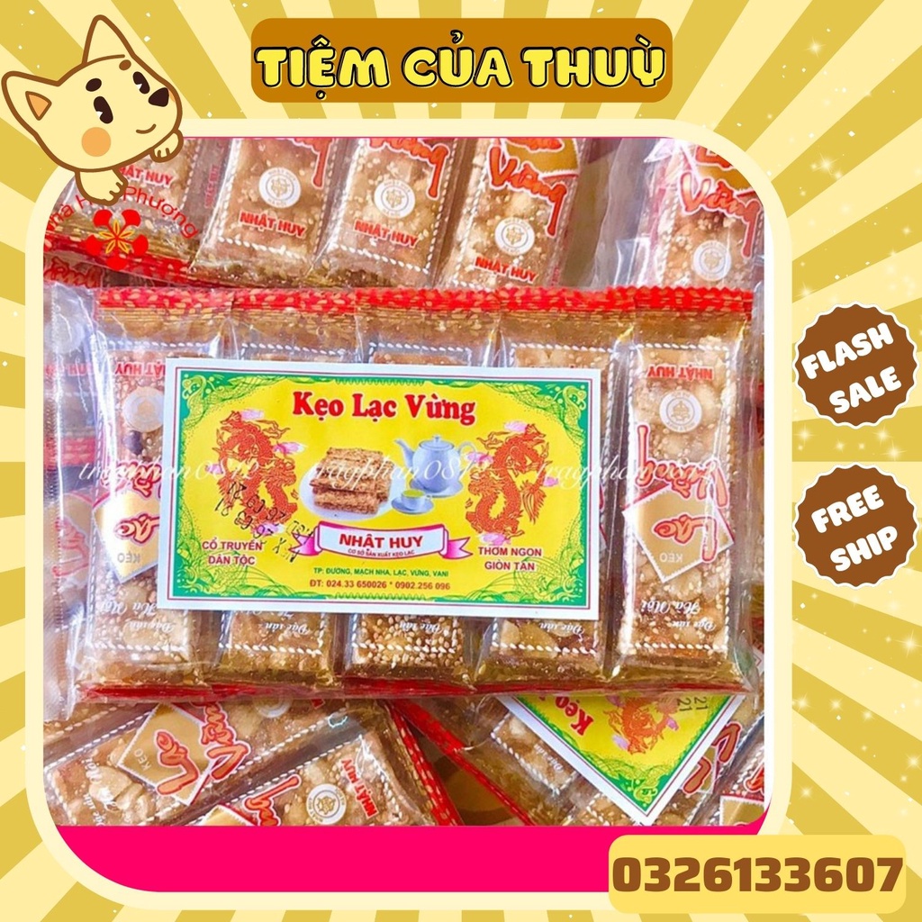 Kẹo Lạc Vừng Nhật Huy Túi 10 Chiếc Thơm Ngon