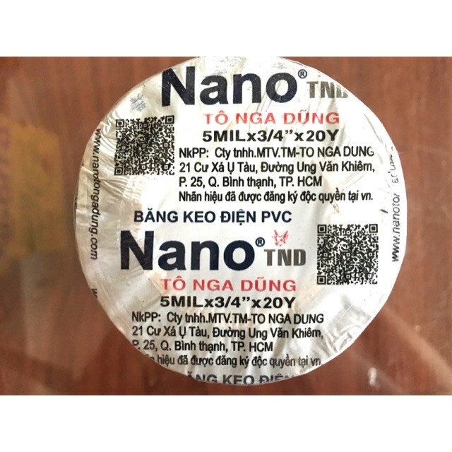 Băng Dính Điện Nano ( CÂY 10 CUỘN)