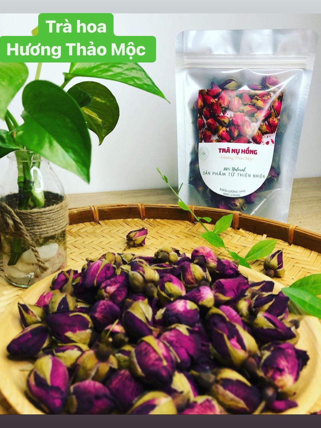 Trà Nụ Hoa Hồng Đà Lạt - Hương Thảo Mộc