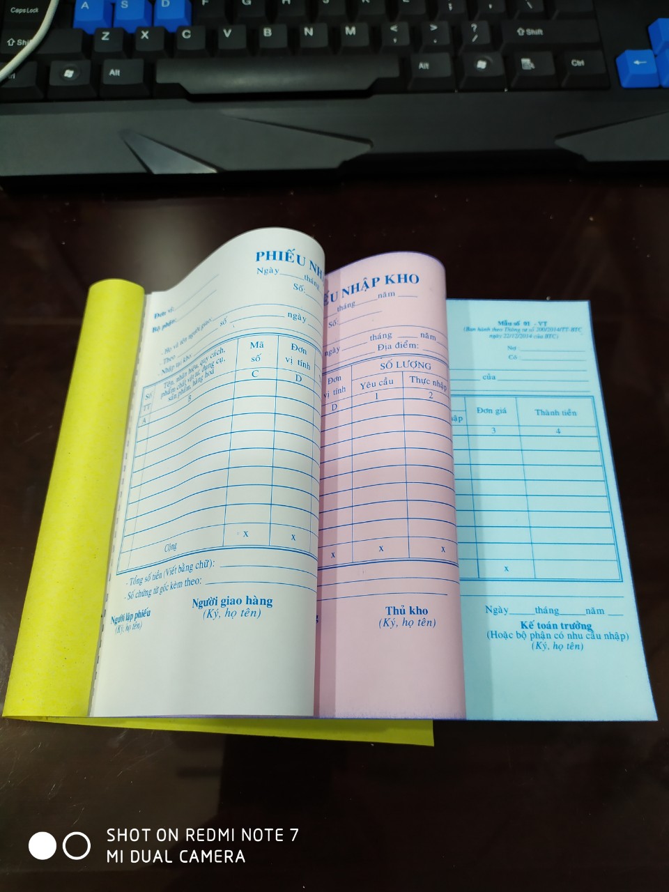 [HCM]Phiếu Nhập A5 - 3 liên 150 tờ (50 bộ)