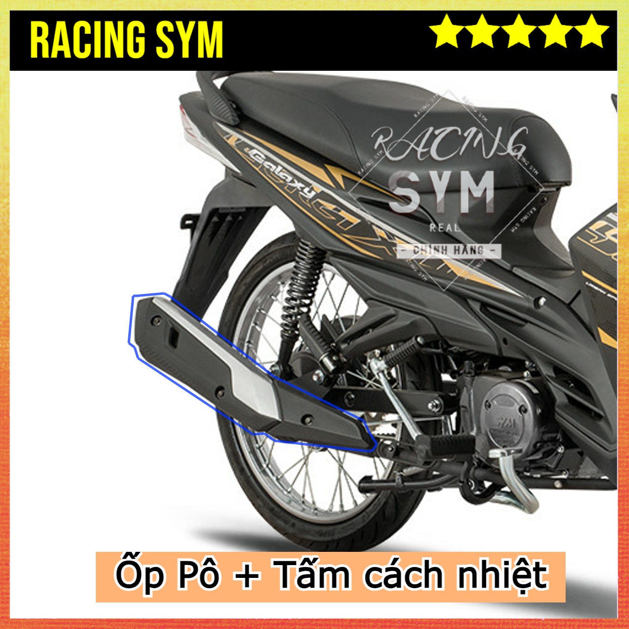 Ốp pô xe Galaxy 50cc Chính Hãng SYM