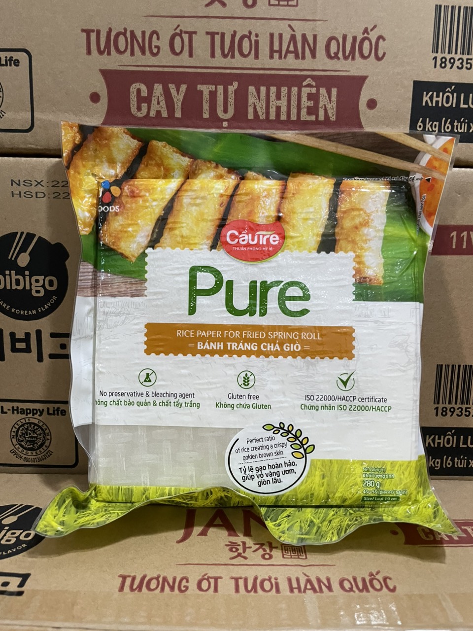 Cầu Tre Pure bánh tráng chả giò 280g