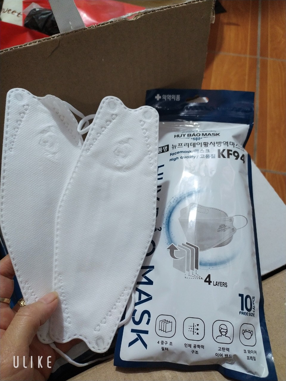 Khẩu trang 4D Kf94 Mask (10c/túi)
