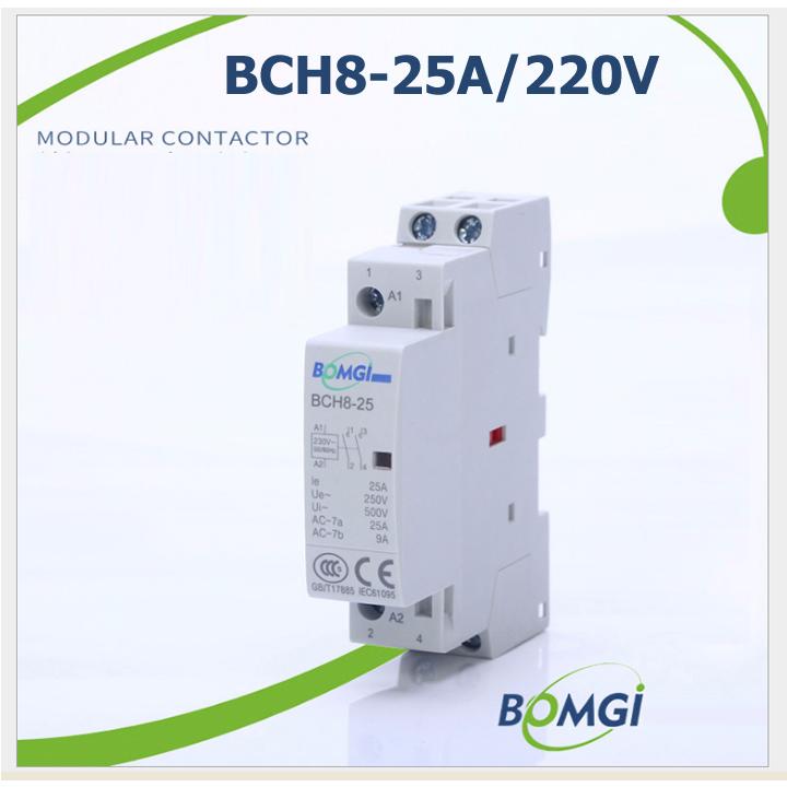 Khởi động từ contactor 25A/2P/220V BOMGI BCH8-25