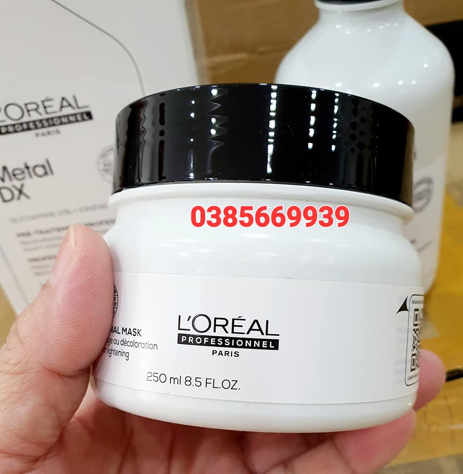 Dầu dưỡng thải độc kim loại cho tóc tẩy nhuộm uốn loreal metal dx detox 250ml