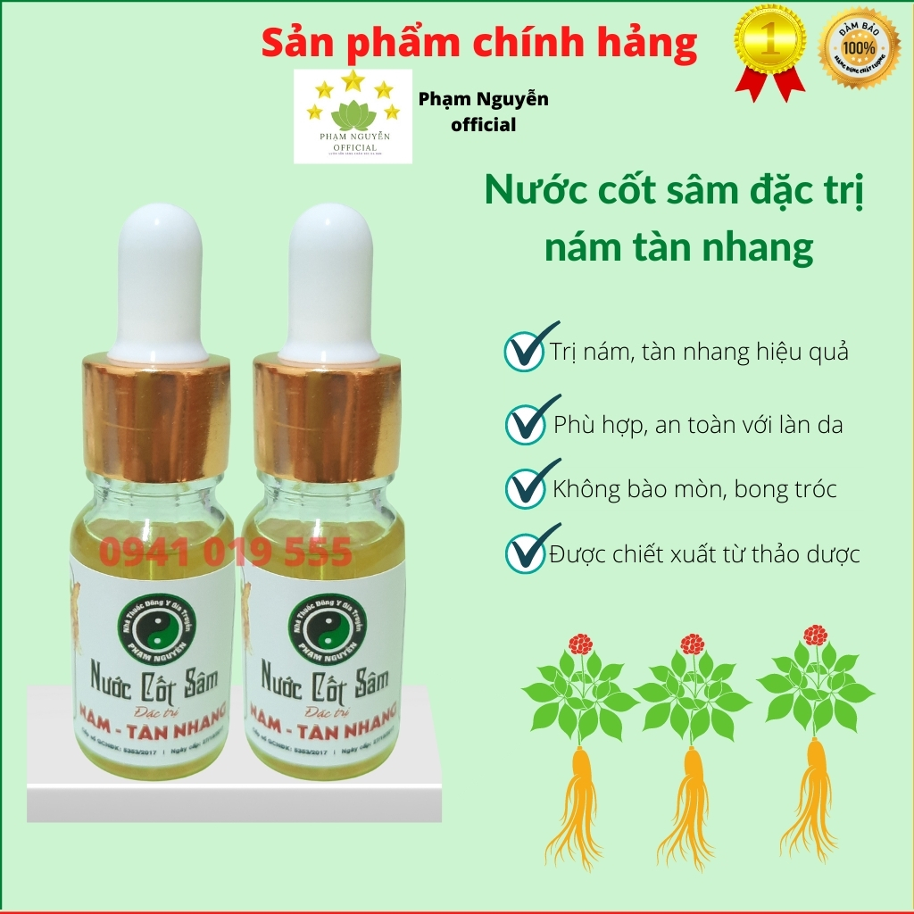 Nước cốt sâm chuyên nám tàn nhang đông y Gia Truyền Phạm Nguyễn