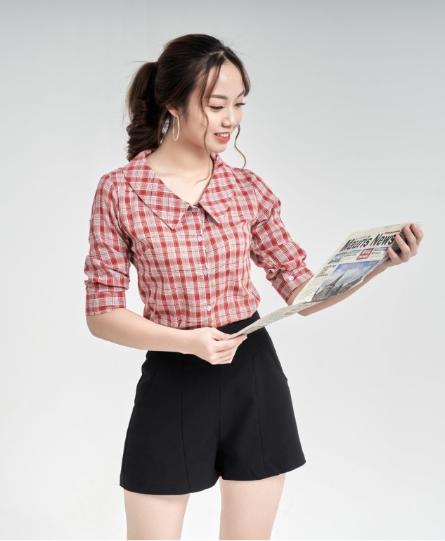 Áo Sơ Mi Caro Thời Trang nữ