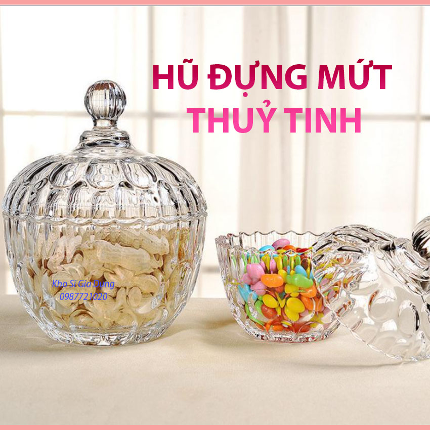 Hủ Thủy tinh đựng bánh kẹo mứt