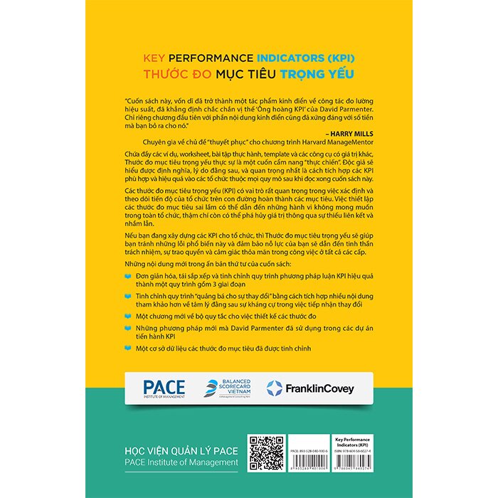 NXBHCM - Sách KPI - Thước Đo Mục Tiêu Trọng Yếu - The Key Performance Indicators (Bìa Cứng)