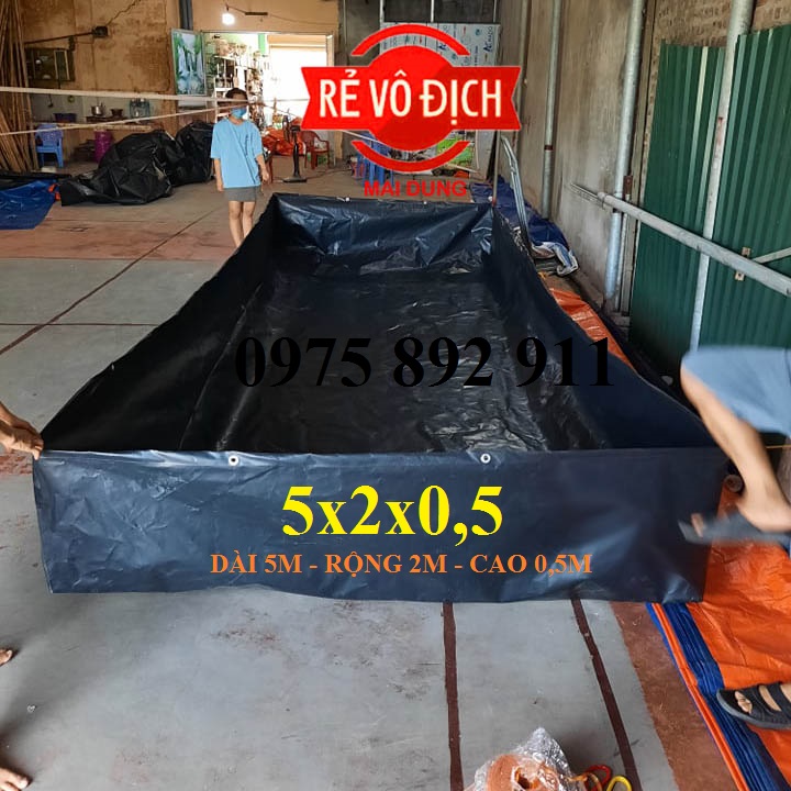 Bể bạt nuôi tôm cua cá ốc ếch lươn - loại hdpe